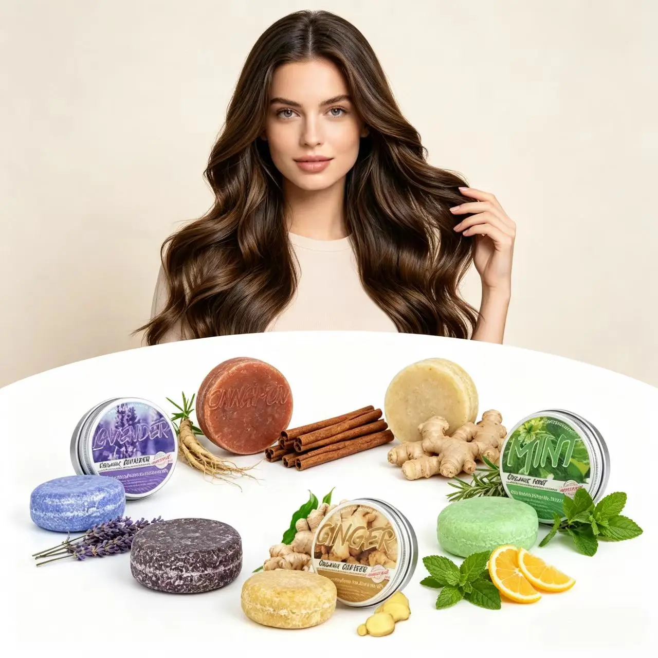 Ginger Tea - Имбирное мыло-шампунь для ухода за волосами,